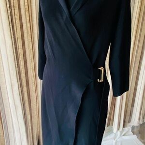 Reiss Black Midi Dress